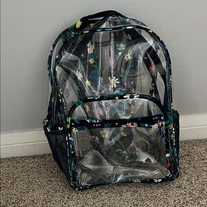 Vera Bradley Clear Backpack with Floral Accents